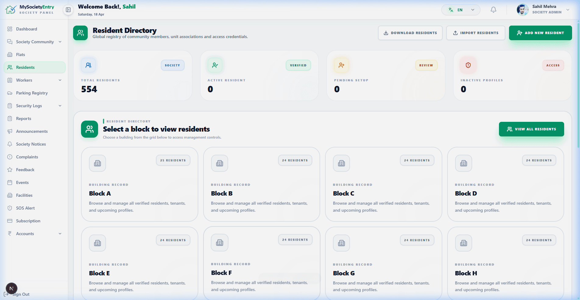 Resident App & Parking Control